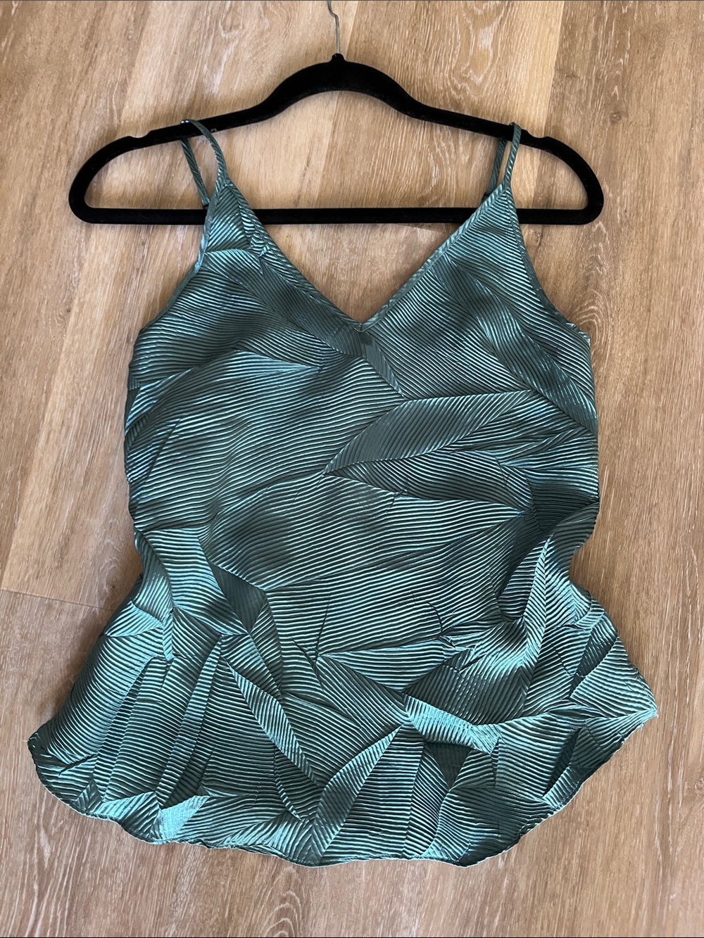 Floreat Anthropologie Teal V-Neck Camisole